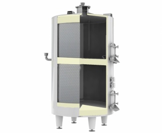 Zylinderf&ouml;rmiger Mehrkammertank